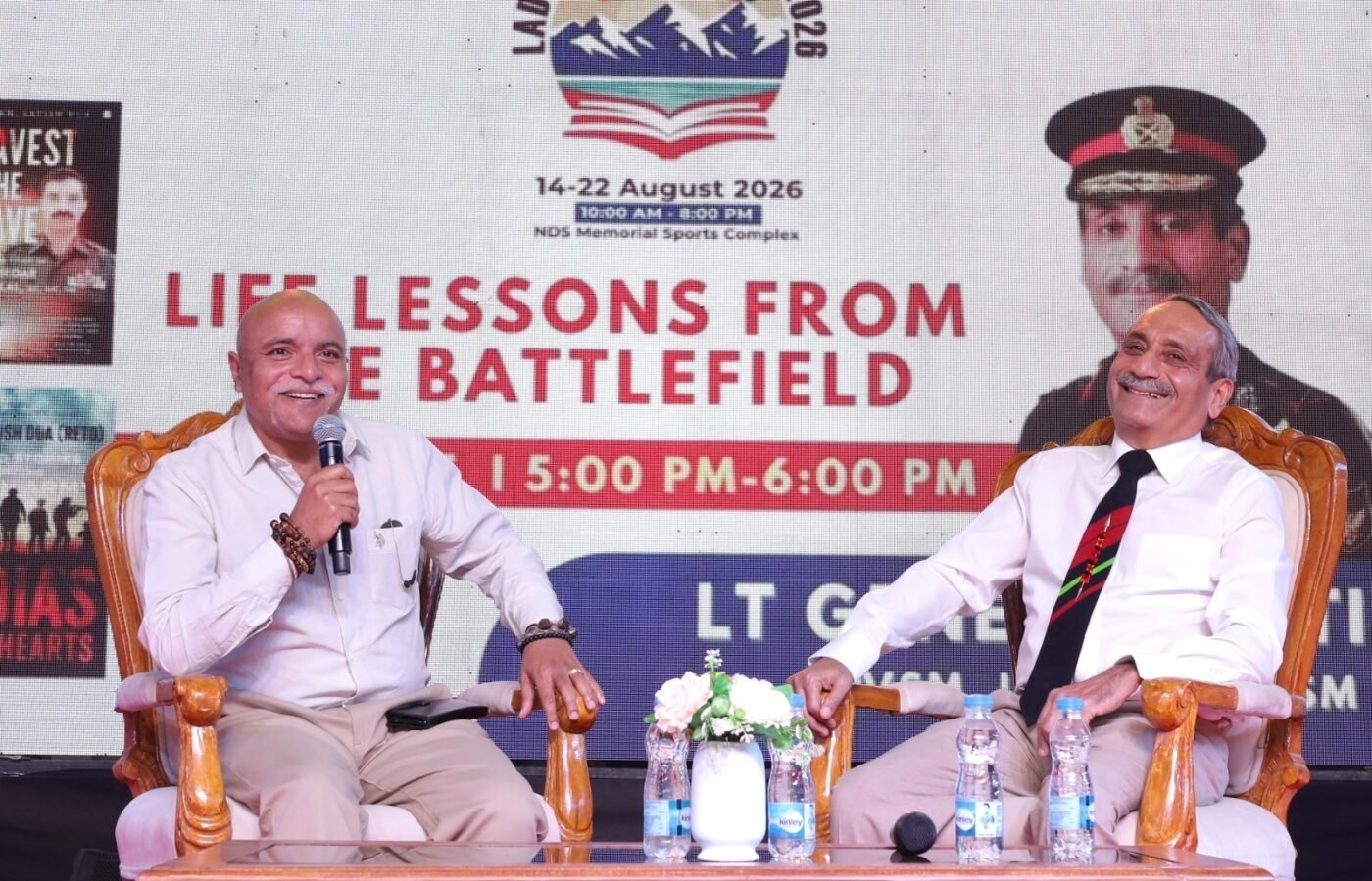 “The Battlefield Teaches Us Lessons of Leadership, Resilience and Service”: Lt Gen Satish Dua (Retd) at Ladakh Book Festival 2026
