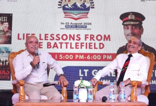 “The Battlefield Teaches Us Lessons of Leadership, Resilience and Service”: Lt Gen Satish Dua (Retd) at Ladakh Book Festival 2026