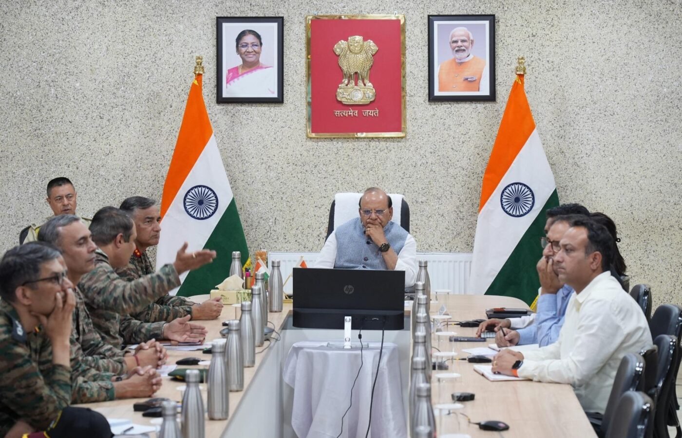 L-G VK Saxena reviews preparedness to mitigate landslides & rockfalls in Ladakh