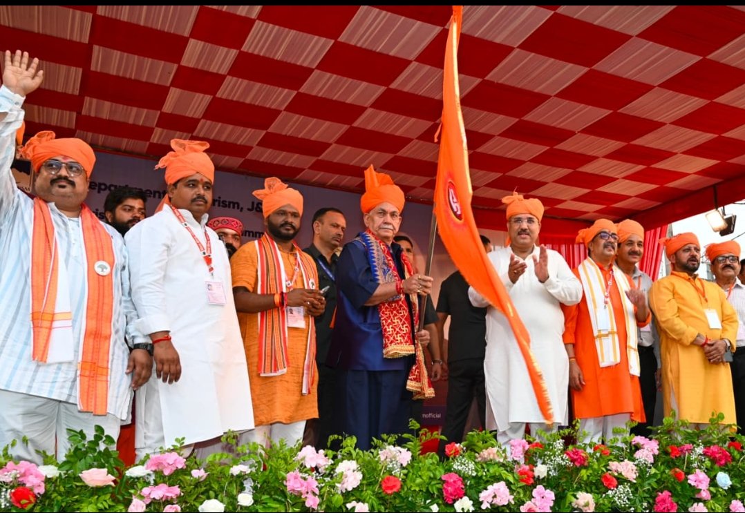 J&K LG flags off holy Shri Budha Amarnath Ji Yatra