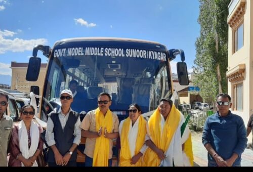 Big education push in Ladakh: Ex MP Namgyal provides 16 school buses to remote schools