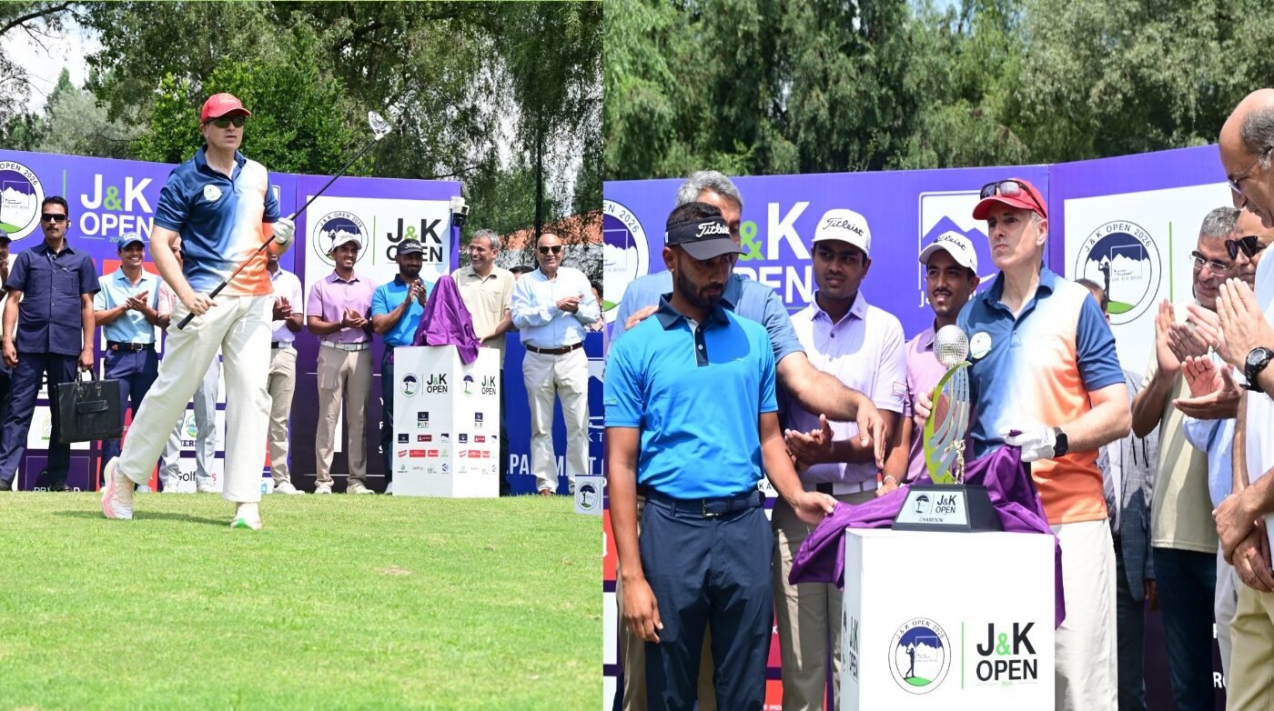 CM Omar Abdullah tees off PGTI Golf Tournament , unveils trophy, pledges to make J&K a premier golf tourism destination