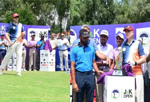 CM Omar Abdullah tees off PGTI Golf Tournament , unveils trophy, pledges to make J&K a premier golf tourism destination