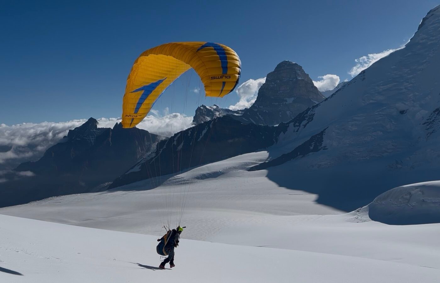 Maiden mountaineering summit & paragliding descent at Mount Delta in Ladakh’s Zanskar region