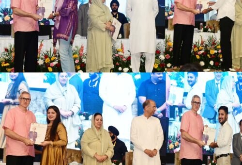 CM Omar Abdullah hands over appointment orders to medical officers
