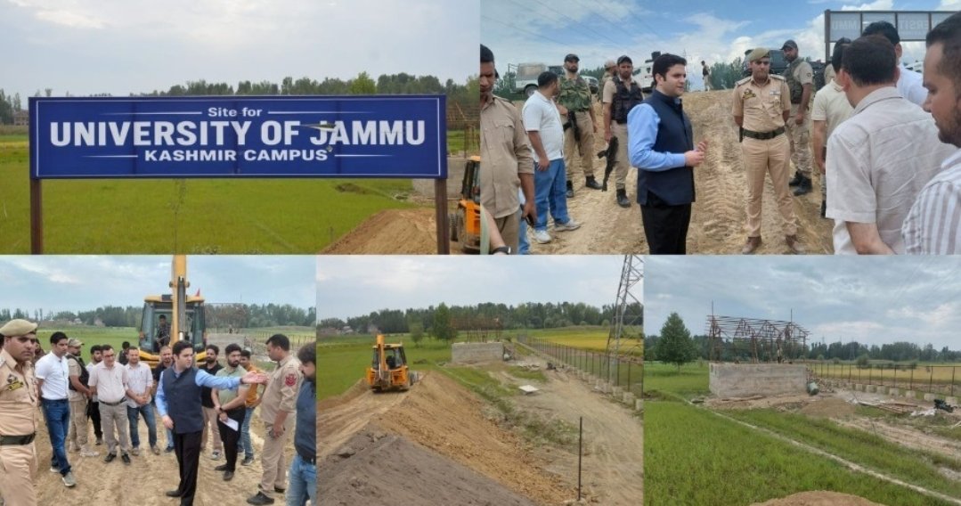 DC Budgam visits University of Jammu Campus at Rakh Arth Bemina