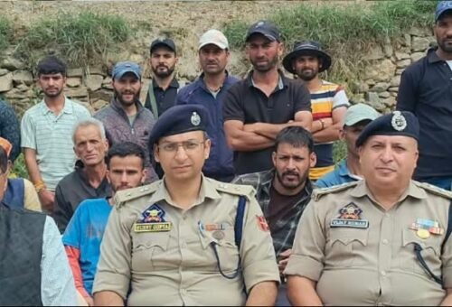 New Kishtwar SSP busy with field visits