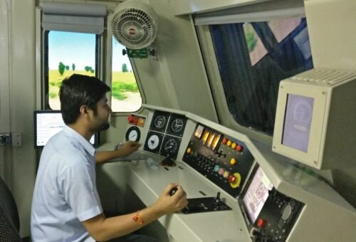 Desktop simulator for training loco pilots in Jammu