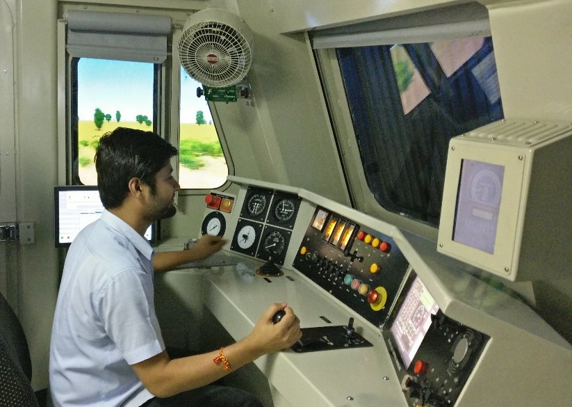 Desktop simulator for training loco pilots in Jammu