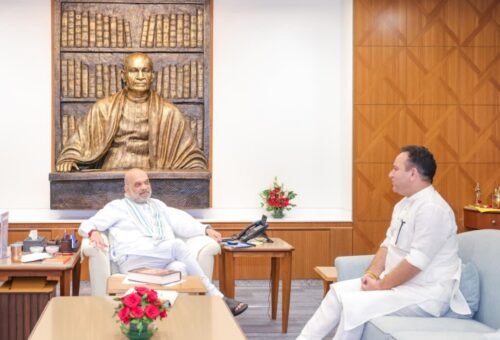 LoP Sunil Sharma calls on Amit Shah, discuss J&K issues