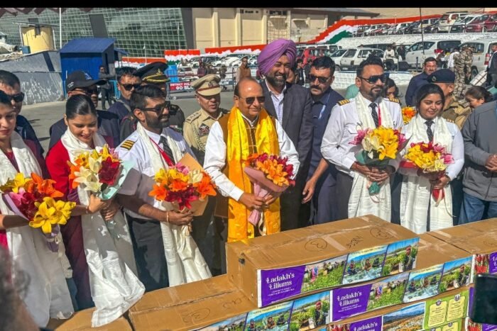L-G VK Saxena flags off the first consignment of Ladakh-grown Lilium for national flower markets